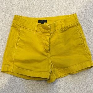 J. Crew Chino Mustard Shorts